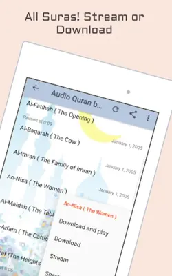 Audio Quran Abu Bakr Al Shatri android App screenshot 4